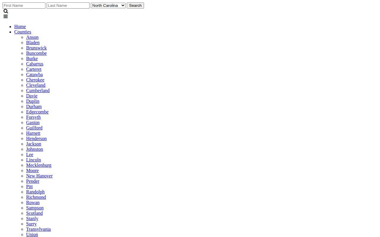 Unofficial Cabarrus County recent arrest republisher interface